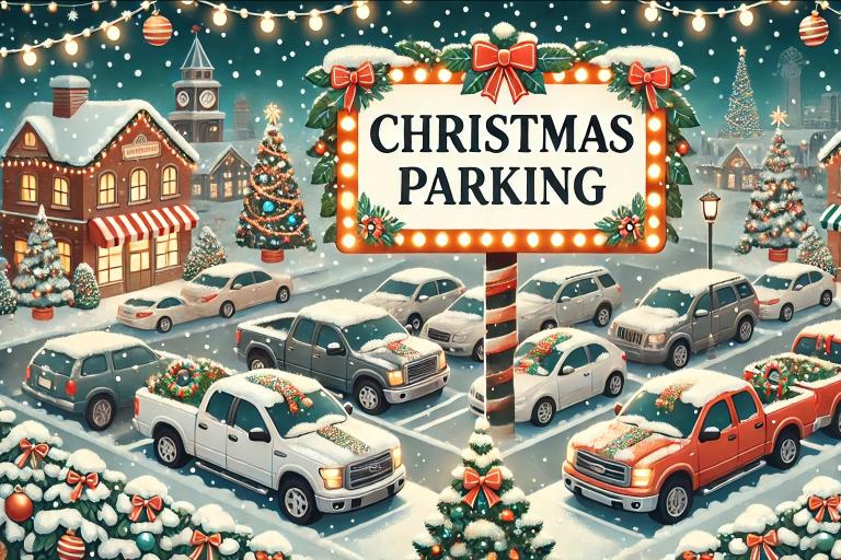 Christmas Parking Cars