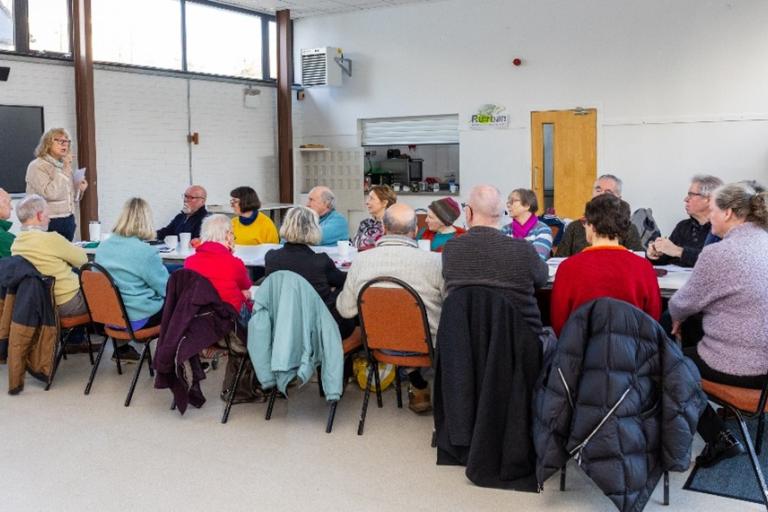 Group of people around a table for meeting