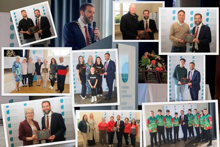 Selection of people receiving awards
