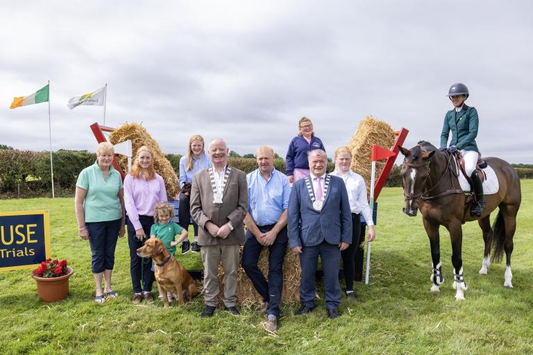 Horse and Group in Field