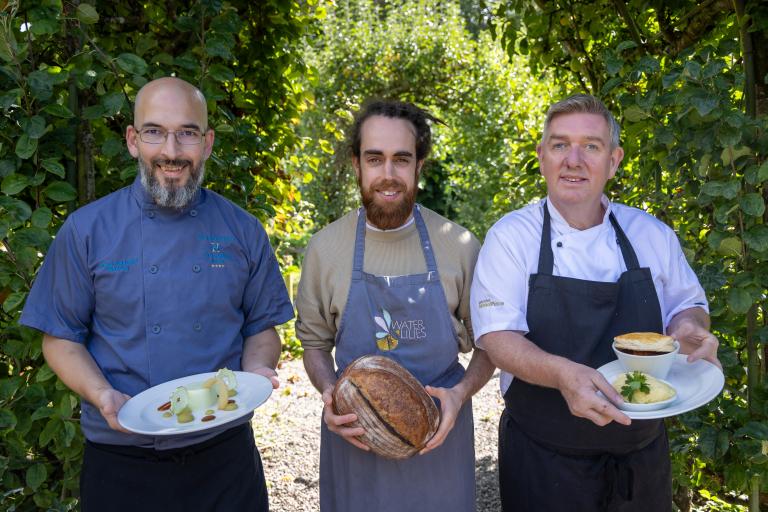 3 Chefs with Food