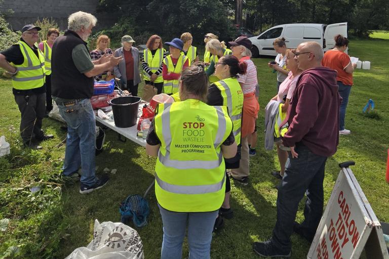 Group with high viz jackets on