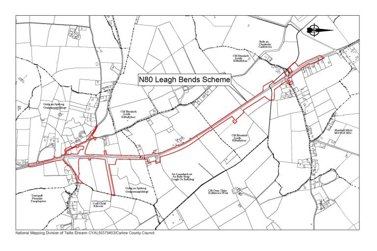 N80 Leagh Bends Map