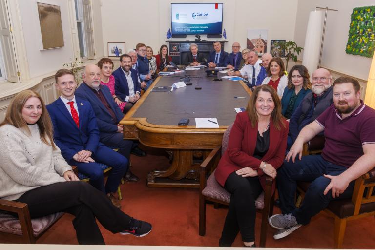 Group sitting at a table