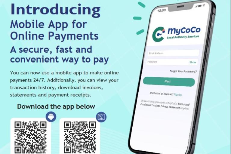 Mobile Phone with MyCoCo info