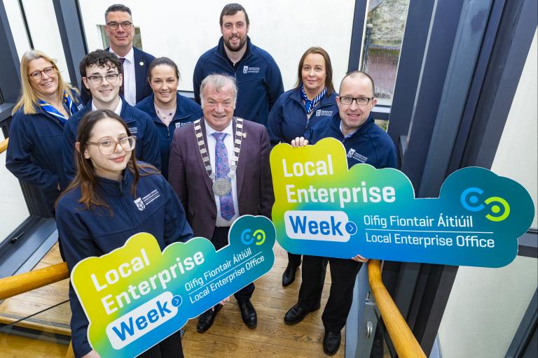Enterprise Week Signs with Group