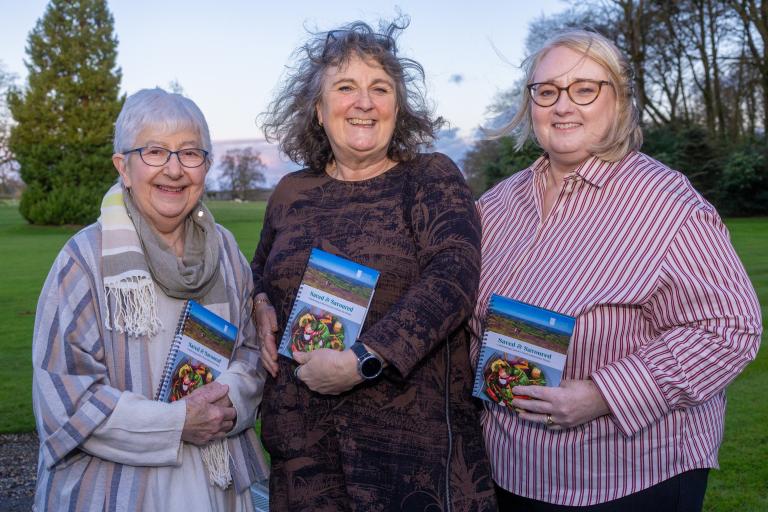 3 People holding books