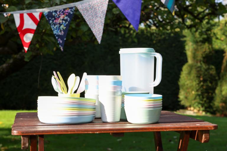 Reuseable jug, plates and bowls