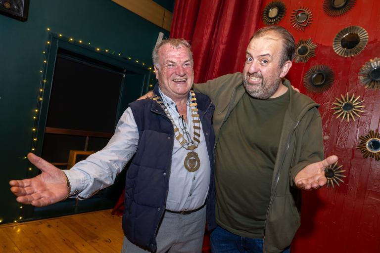 Karl Spain and Mayor