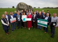 Group standing at Dolmen