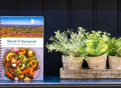 Recipe Book with plants