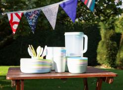 Reuseable jug, plates and bowls