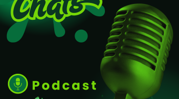 Green microphone