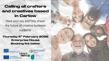 People looking downwards in a circle