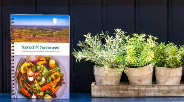 Recipe Book with plants
