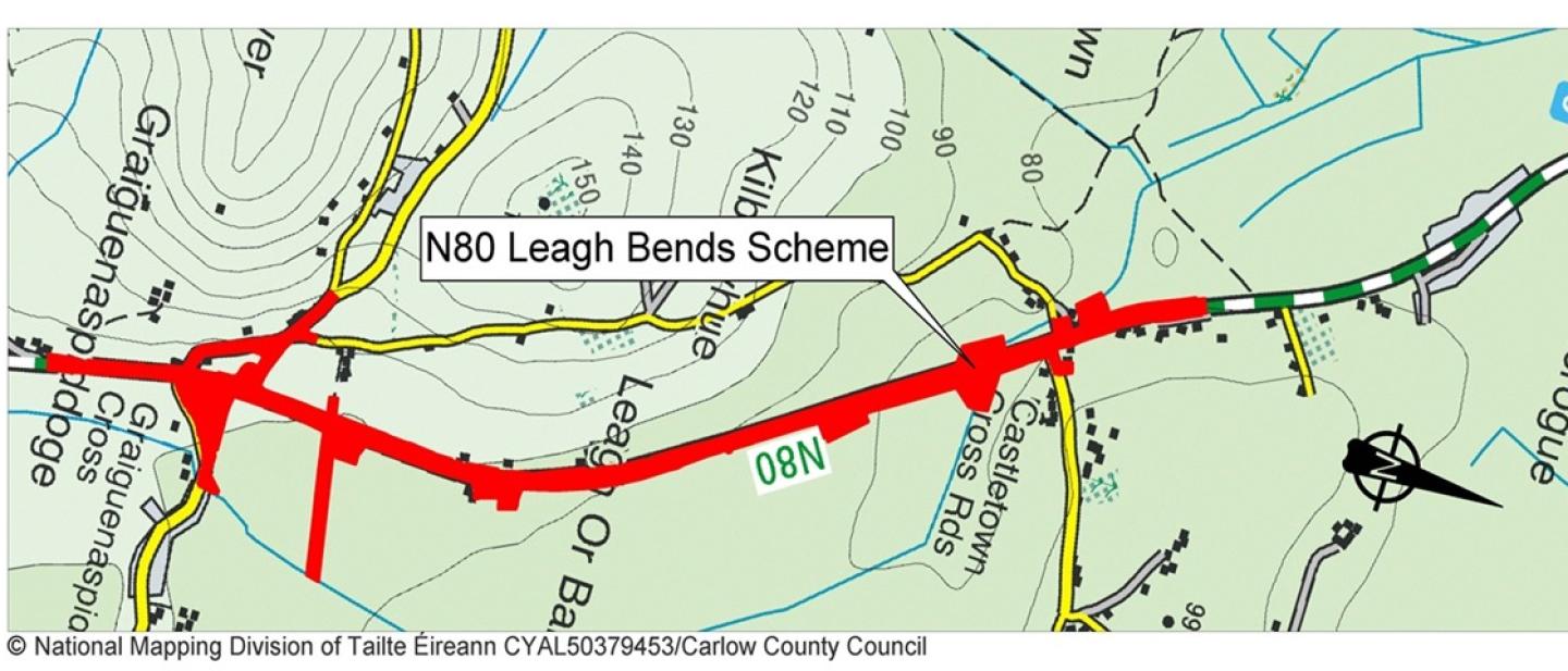 Map Leagh Bends Scheme